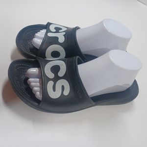 CROCS Slides Slip On Flip Flop Sandals Iconic Comfort Men's Size 9 Shoes